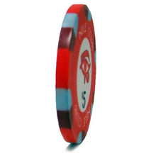 Load image into Gallery viewer, 25 $5 Nile Club 10 Gram Ceramic Casino Quality Poker Chips
