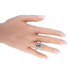 Load image into Gallery viewer, Luxury Bazaar Platinum 1.27 ct Diamond and Tahitian Pearl Ring
