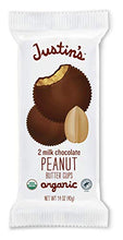 Load image into Gallery viewer, Justin&#39;s Organic Milk Chocolate Peanut Butter Cups, Rainforest Alliance Certified Cocoa, Gluten-free, Responsibly Sourced, 12 Packs of 2-Cups each

