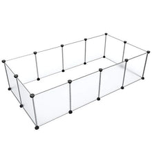 Load image into Gallery viewer, Tespo Pet Playpen, Small Animal Cage Indoor Portable Metal Wire Yard Fence for Small Animals, Guinea Pigs, Rabbits Kennel Crate Fence Tent, White12 Panels, 12 X 12 inches
