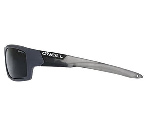 O'Neill Men's Barrel Polarized Wrap Sunglasses, Matte Gray Surfboard, 62 mm