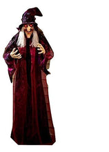 Load image into Gallery viewer, KNL Store 71" Life Size Hanging Animated Talking Witch Halloween Haunted House Prop Decor (1)
