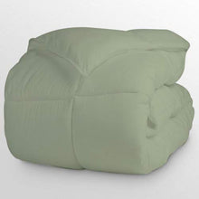 Load image into Gallery viewer, Love2Sleep Down Alternative Quilted Comforter - 400 GSM Fiber Fill All-Season Comforter - 100% Egyptian Cotton 800 Thread Counts 1 Piece Comforter King/Cal-King Size (94"x104") Sage Solid
