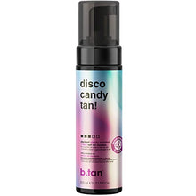 Load image into Gallery viewer, b.tan Self Tanner | Disco Candy Tan Self Tanning Mousse - Fast, Dark Self Tan That Parties as Hard as You, Candy-Scented, Sweat-Proof &amp; Transfer Resistant, Vegan, Cruelty + Paraben Free, 6.7 fl oz
