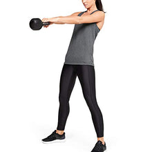Load image into Gallery viewer, Under Armour Women's Tech Solid Tank Top , Carbon Heather (090)/Metallic Silver, Small

