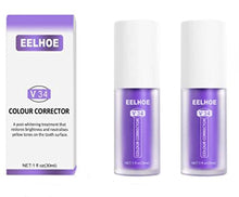 Load image into Gallery viewer, 2 PCS V34 Colour Corrector Teeth Whitening Sensitive Teeth Toothpaste, Intensive Stain Removal Teeth Reduce Yellowing （Purple）
