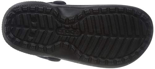 Load image into Gallery viewer, Crocs womens Crocs Men's and Women's Classic Lined | Warm Fuzzy Slippers Clog, Black/Black, 8 Women 6 Men US
