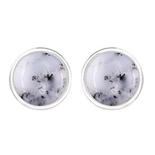 Load image into Gallery viewer, Natural Dendritic Opal Earrings Studs Sterling Silver for Her Women Mom Wife
