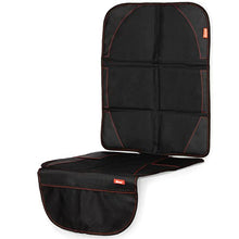 Load image into Gallery viewer, Diono Ultra Mat Pack Full Size Car Seat Protectors For Under Car Seat, Crash Tested With Premium Ultra Thick Padding For Durable, Water Resistant Protection, Includes 3 Mesh Storage Pockets
