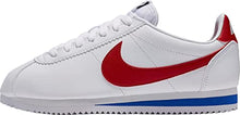 Load image into Gallery viewer, Nike Women's Classic Cortez Leather,White/Varsity Red/Varsity Royal,5.5
