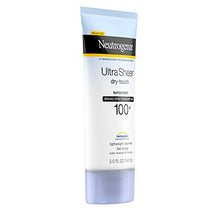 Load image into Gallery viewer, Neutrogena Ultra Sheer Dry-Touch Sunscreen Lotion, Broad Spectrum SPF 100 UVA/UVB Protection, Lightweight Water Resistant, Non-Comedogenic &amp; Non-Greasy, 5 fl. oz
