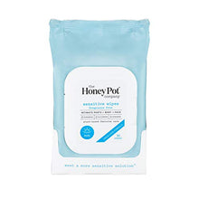 Load image into Gallery viewer, The Honey Pot Company Feminine Wipes - Sensitive, 30 Count

