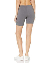 Load image into Gallery viewer, Hanes Women's Stretch Jersey Bike Short, Charcoal Heather, X-Large
