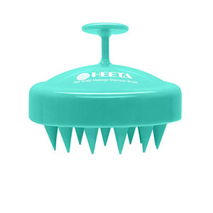 Hair Shampoo Brush, Heeta Scalp Care Brush with Soft Silicone Head Massager for Women, Men, Pets (Green)