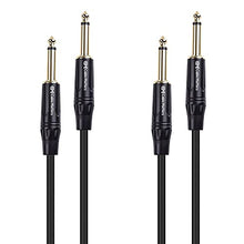 Load image into Gallery viewer, Cable Matters 2-Pack Premium XLR to XLR Microphone Cable 3 Feet &amp; 1/4 Inch TS to TS Electric Guitar Cable
