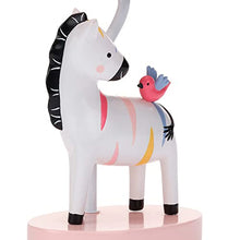 Load image into Gallery viewer, Lambs &amp; Ivy Jazzy Jungle Zebra White/Peach Nursery Lamp with Shade &amp; Bulb
