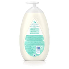 Load image into Gallery viewer, Johnson&#39;s CottonTouch Newborn Baby Face and Body Lotion, Hypoallergenic Moisturization for Baby&#39;s Skin, Made with Real Cotton, Paraben-Free, Sulfate-Free, Dye-Free, 27.1 fl. oz
