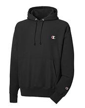 Load image into Gallery viewer, Champion Men's Reverse Weave Left Chest C Pullover, Black, Large
