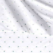 Load image into Gallery viewer, AmazonBasics Soft Microfiber Sheet Set with Elastic Pockets - Full, Tide Pool Diamond
