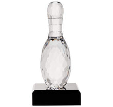 Load image into Gallery viewer, Crown Awards Crystal Bowling Trophies, 6 1/2" Mini Crystal Bowling Pin Pedestal Trophy, Great Bowling League Gifts Prime
