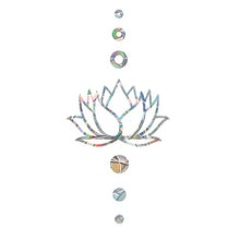 Load image into Gallery viewer, Lotus Anti-Collision Window Clings for Bird Strikes - Glass Alert Prism Rainbow Decals – Decorate Your Windows Glass Doors, 4 Packs, JDLH-4-3
