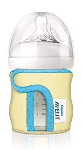 Philips AVENT Glass Baby Bottle Sleeve, 4 Ounce (Colors May Vary) (SCF675/01)