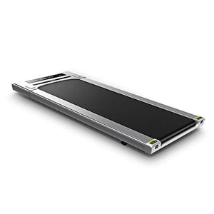 RHYTHM FUN Treadmill Under Desk Treadmill Folding Portable Walking Treadmill with Wide Tread Belt Super Slim Mini Quiet Slow Running Treadmill with Smart Remote and Workout App for Home and Office