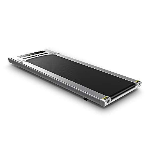 RHYTHM FUN Treadmill Under Desk Treadmill Folding Portable Walking Treadmill with Wide Tread Belt Super Slim Mini Quiet Slow Running Treadmill with Smart Remote and Workout App for Home and Office