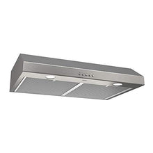 Load image into Gallery viewer, Broan-NuTone BCSQ130SS Three-Speed Glacier Under-Cabinet Range Hood with LED Lights ADA Capable, 1.5 Sones, 375 Max Blower CFM, 30", Stainless Steel
