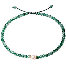 Load image into Gallery viewer, XHUUU Moss Agate Anklet Bracelet For Women Beach Foot Jewelry Healing Crystal Bracelets for Womens Yoga Meditation Balance
