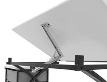 Load image into Gallery viewer, SD Studio Designs 13326 Comet Center with Stool, Black/White, 50" W x 23.75" D x 29.5" H
