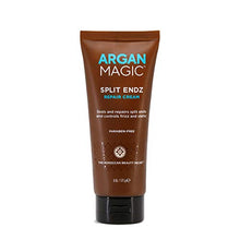 Load image into Gallery viewer, Argan Magic Split Endz Repair Cream - Instantly Binds Frayed and Separated Ends While Preventing Future Breakage | Controls Frizz | Made in USA, Paraben Free, Cruelty Free (6 oz)
