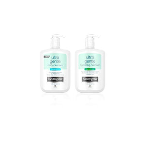 Neutrogena Ultra Gentle Hydrating Daily Facial Cleanser for Sensitive Skin, Acne, Eczema & Rosacea, Oil-Free, Soap-Free, Hypoallergenic & Non-Comedogenic Creamy Face Wash, 12 fl. oz