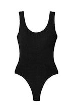 Load image into Gallery viewer, Hunza G Women&#39;s Classic Square One Piece, Black, One Size
