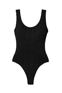 Hunza G Women's Classic Square One Piece, Black, One Size