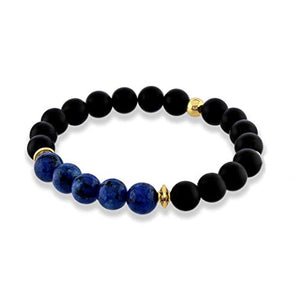 Believe London Onyx Gemstone Bracelet Healing Bracelet Chakra Bracelet Anxiety Crystal Natural Stone Men Women Stress Relief Reiki Yoga Diffuser Semi Precious