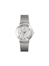 Load image into Gallery viewer, STARION Galaxy Silver Star - Ladies Stainless Steel Watches - Analog Quartz, Swarovski Crystals, Waterproof, Mesh Wrist Band Strap, Fashion Wrist Watches for Women (Galaxy – Silver Star)
