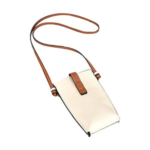 MIAODAM Female Mobile Phone Bag, Fashionable Mini Bag, Retro One-Shoulder Messenger Mobile Phone Bag