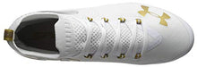 Load image into Gallery viewer, Under Armour Men's Spotlight MC Lacrosse Shoe, White (101)/Metallic Gold, 15 M US
