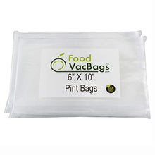 Load image into Gallery viewer, 200 FoodVacBags 6" X 10" Vacuum Sealer 4 mil Food Storage Bags for Foodsaver™

