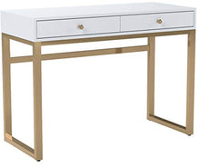 Load image into Gallery viewer, ACME Furniture Acme 92312 Coleen Desk, White &amp; Brass
