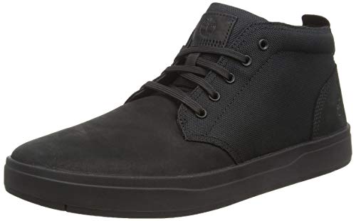 Timberland Mens Davis Square Chukka Boot, Black/Black Blackout Nubuck, 10.5
