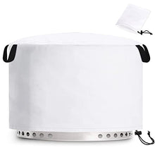 Load image into Gallery viewer, Tiga Fire Pit Shelter Cover Solo Stove Yukon, Round Fire Place Weatherpoof Cover Solo Stove Ranger, Heavy Duty 600D Polyester Oxford, Waterproof, Weatherpoof UV proof Drawstring &amp; Storage Bag
