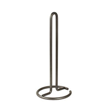 Load image into Gallery viewer, Spectrum Diversified Euro Holder for Kitchen Countertops, Bars &amp; Dining Tables Steel Paper Towel Stand, Fits Standard &amp; Jumbo Rolls, 1 EA, Industrial Gray

