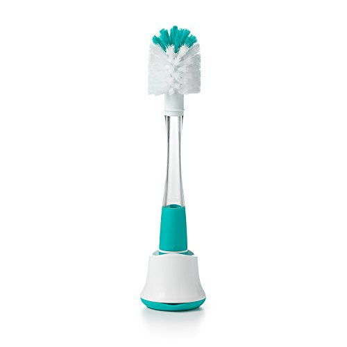 OXO Tot Soap Dispensing Bottle Brush with Stand, Teal