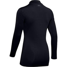 Load image into Gallery viewer, Under Armour Women's ColdGear Authentics Compression Mock , Black (001)/Metal , Large
