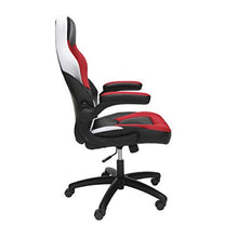 Load image into Gallery viewer, OFM ESS Collection Racing Style Bonded Leather Gaming Chair, in Red/White (ESS-3085-RED-WHT)
