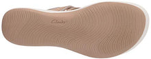 Load image into Gallery viewer, Clarks Women's Mira Isle Slide Sandal, Sand Combi Textile, 8 Wide
