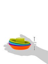 Load image into Gallery viewer, Boon FLEET Toddler Bath Tub Water Stacking Boat Toy Set for Kids Aged 9 Months and Up, Multicolor (Pack of 5)
