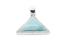 Load image into Gallery viewer, Larimar Pendant Gemstones with 925 Sterling Silver Classic Jewelry Women
